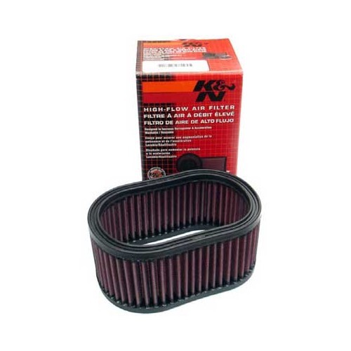  1 Cartucho de filtro de aire K&N oval para carburador WeberIDF - VC42808 