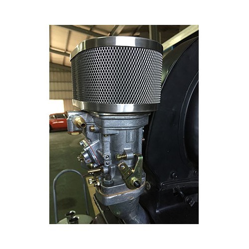 Filtro de ar oval Vintage Speed INOX para carburador Weber IDF / Dellorto / HPMX - VC42809