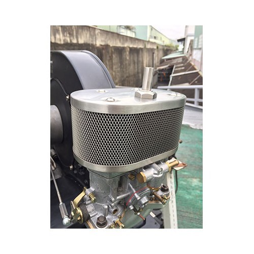Tubo de ventilação de aço inoxidável recto de 12 mm de diâmetro no carburador - VC42824