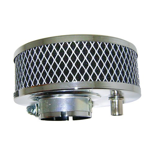 Chrome air filter "camembert" on Solex carburetor to Beetle & Kombi - VC45004