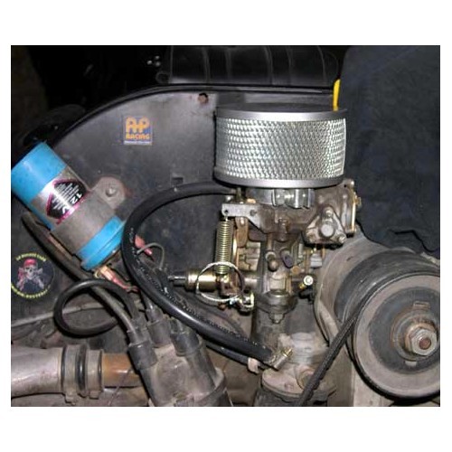 Filtro de ar redondo "Old Speed" para Volkswagen Beetle e Combi com carburador Solex - VC45008