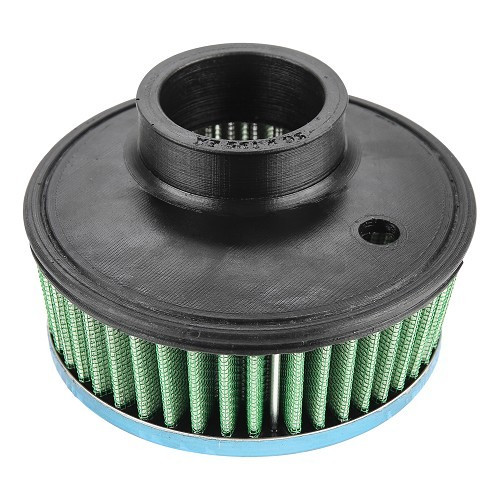 GREEN chrome performance air filter on Solex carburetor for Volkswagen Beetle  - VC45204