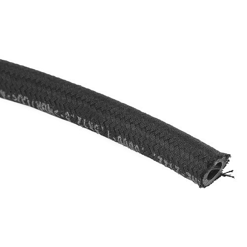 Durite d'essence noire textile haute qualité 5x10mm 5 mètres