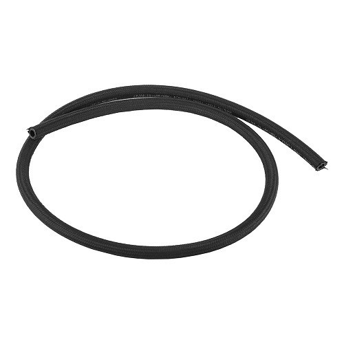 8 mm petrol hose with black braid - by the metre