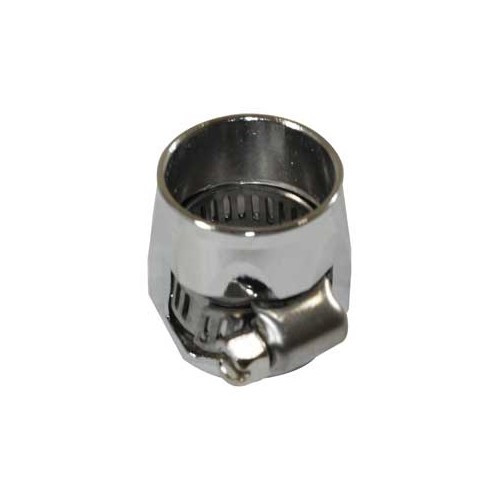 Chrome-plated hose clamp (type EARL) for 10-12mm outer petrol hose - VC45600A