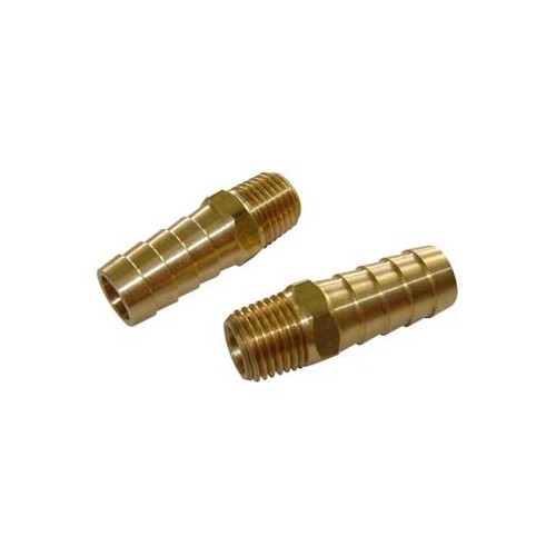  Racores de 12 mm para bomba de aceite Entrada - Salida con rosca 1/4" - juego de 2 - VC50203 