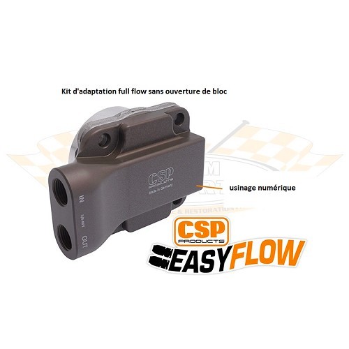 CSP "EasyFlow 30mm" heavy duty oil pump intake/outlet for T1 ->71 engine with AAC 3 Rivets - VC50207