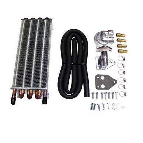  Kit de radiador de óleo exterior com 8 canaispara Volkswagen Carocha e Kombi - VC51410 