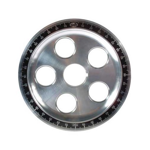  SCAT Alu crankshaft pulley with black background graduation for Type 1 engine - VC60005 