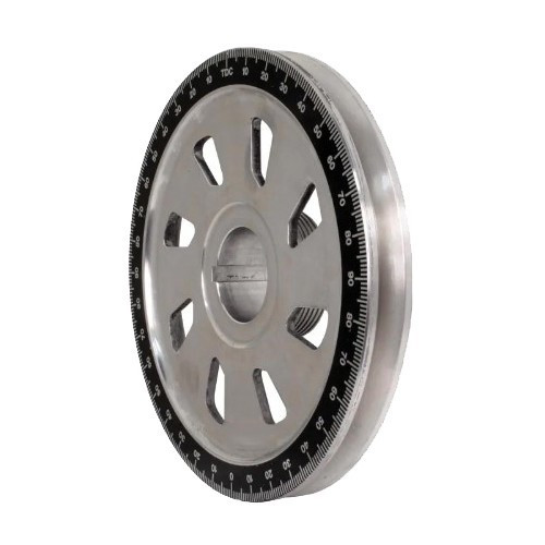  Aluminium SSP crankshaft pulley with black background graduation for Volkswagen Type 1 engine - VC60033 