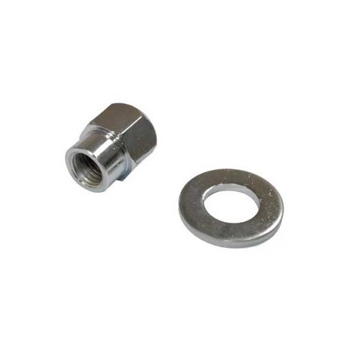 Chrome mounting bolt for billet alternator pulley - VC60034