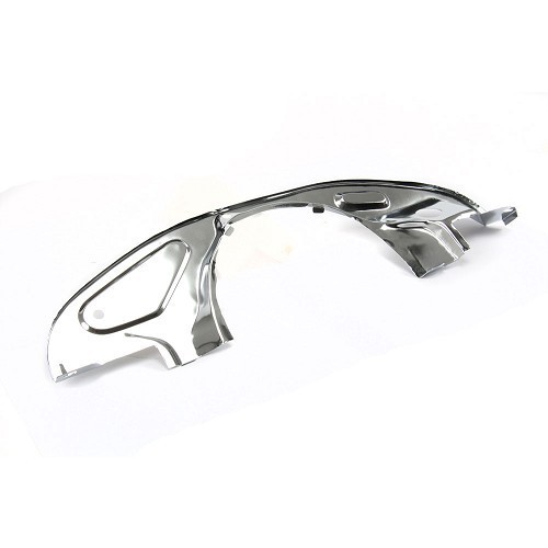 Rear chrome-plated crescent-shaped metal sheet with radiator for Volkswagen Beetle, Karmann & Combi - VC60108