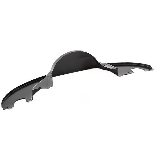 Black crescent-shaped steel sheet on exhaust with heating, with heaters for Volkswagen Beetle& Combi - VC60110N