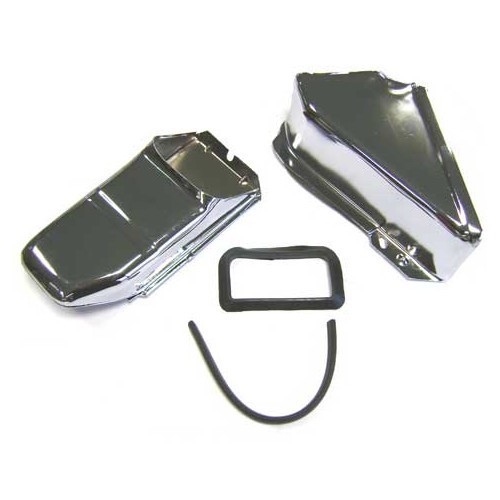     
                
                
    Chrome radiator cover plates on Beetle and Combi double intake - VC60115
