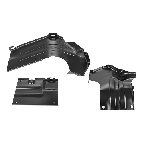 Conjunto de revestimentos de motor pretos sob os cilindros esquerdo e direito para os motores 1300, 1500, 1600 - VC60401