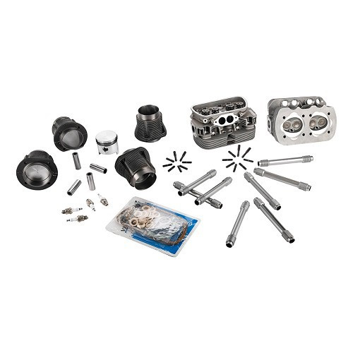  Kit completo de 1600cc com cabeças de cilindro sem chumbo de dupla admissão de qualidade original para Volkswagen com motor flat4 - VD12200KIT 