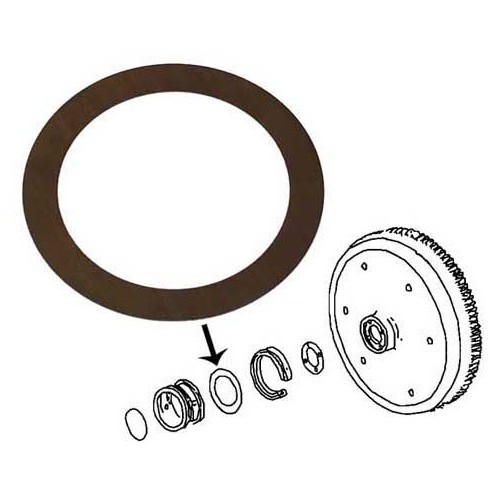  Spessore di regolazione del gioco laterale spessore 0,30 mm per motore Tipo 1 - VD151030 