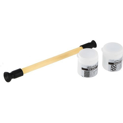 Valve honing paste with honing tool - 2 pots (coarse and fine grain)