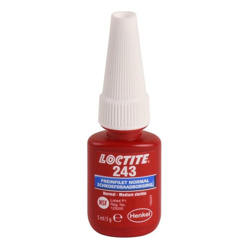 LOCTITE 243 normaal schroefdraadborgmiddel - flesje - 5ml - VD71202