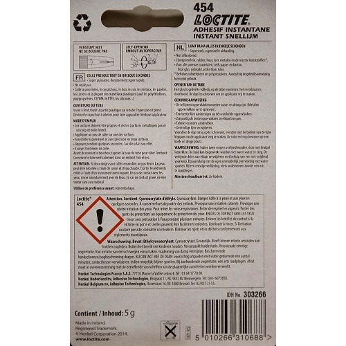 LOCTITE Cola Forte 454 - tubo - 5g - VD71211