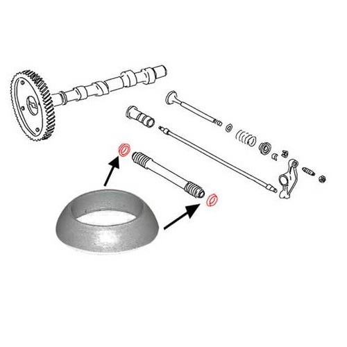 Pakking omhulselbuis voor Volkswagen Cox, Combi, Transporter - VD71600