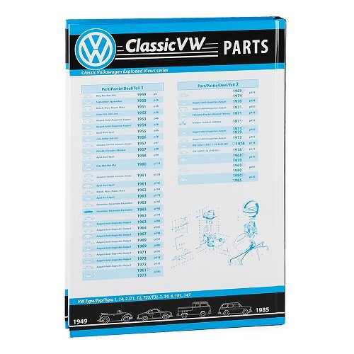Explosionszeichnungen "Classic VW Parts" Gruppe 1 (69 -&gt;85) - Motor - Teil 2 - VF02802