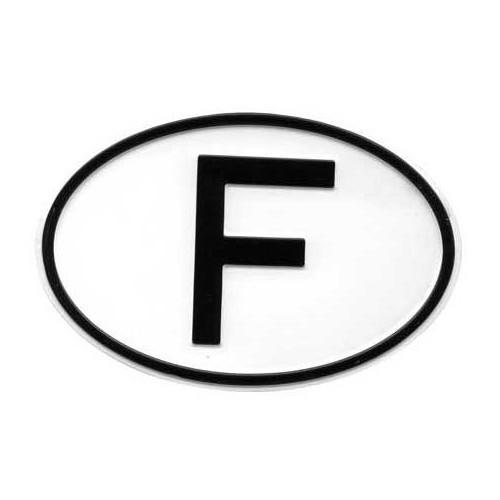 "F" metal country plate