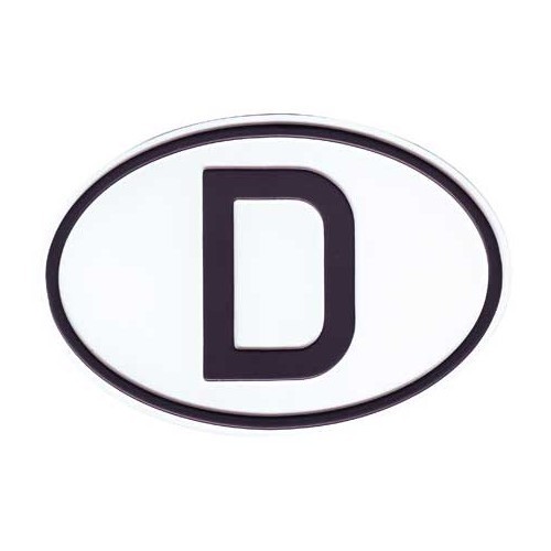     
                
                
    Länderschild "D" aus Metall - VF1800D
