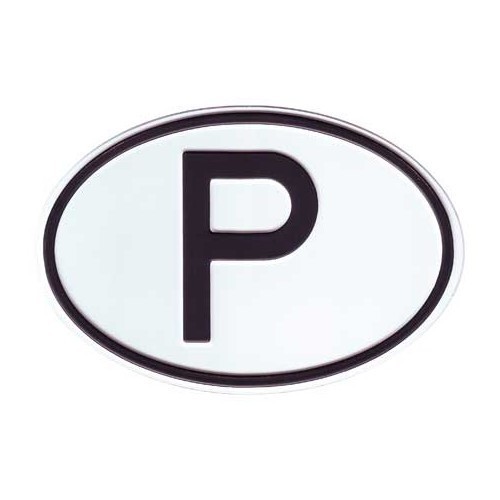  Plaque pays "P" en métal - VF1800P 