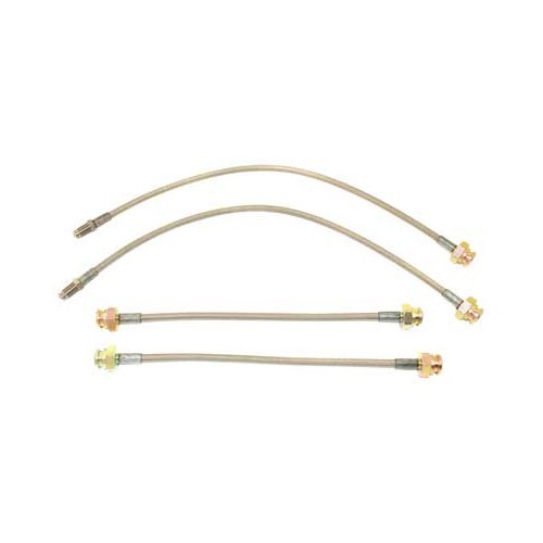  Flexibles de frein Aviation GOODRIDGE pour Volkswagen Coccinelle 65 ->66 - 4 pièces - VH24808 