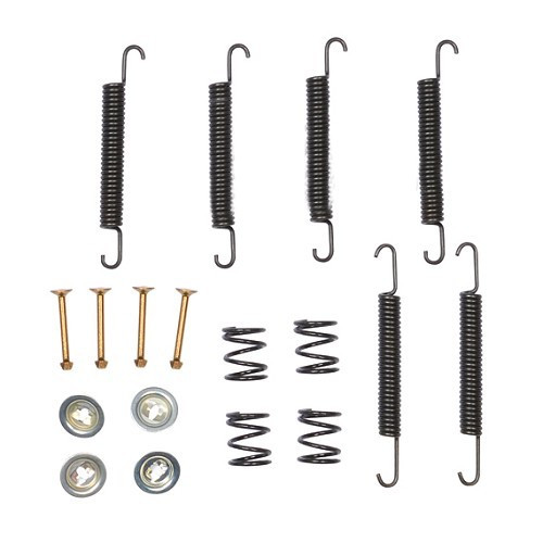  Muelles y kits de montaje de zapatas de freno delanteras y traseras para Volkswagen Beetle de (01/1954-10/1957) - VH27421 