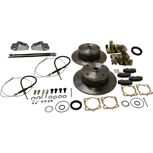 Q 4 x 130 kit de travões de disco traseiros para Volkswagen Beetle 68-&gt; - VH28401