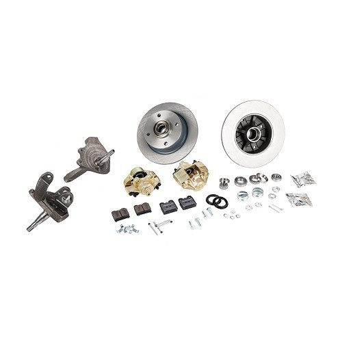  Kit frein avant à disques 4 x 130 + fusées décalées CB Perf pour Volkswagen Coccinelle 1200 / 1300 65-> - VH28702K 