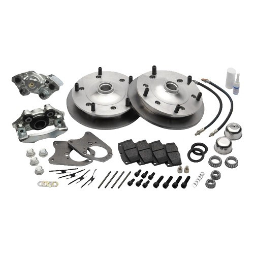  Kit frein à disques avant 5 x 205 CSP sur fusées décalées CB pour Volkswagen Coccinelle et Karmann 66->" - VH29201K 