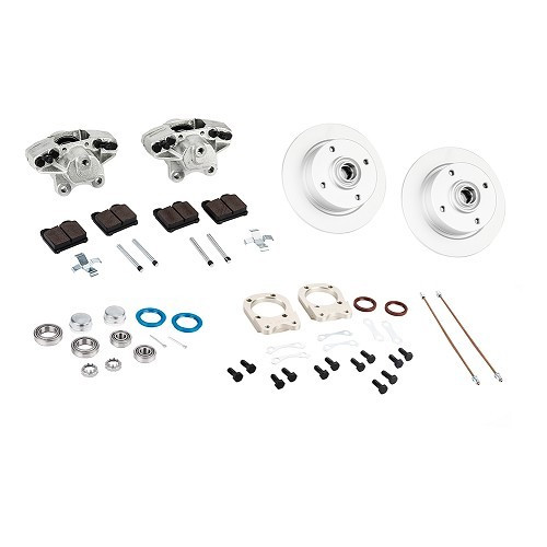  Kit frein avant à disques 4 x 130 Q+ platines "CSP" pour Volkswagen Coccinelle 1302 & 1303" - VH29400K 