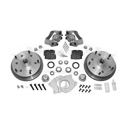  5x205 "CSP" ventilated front disc brake kit on CB drum stub axles for Volkswagen Beetle  - VH29602K 