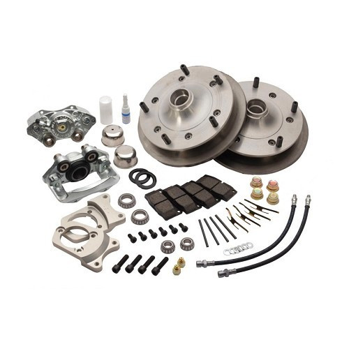  Ventilated front disc brake kit 5 x 205 CSP for Volkswagen Beetle and Karmann 66 -&gt;67 - VH29604K 