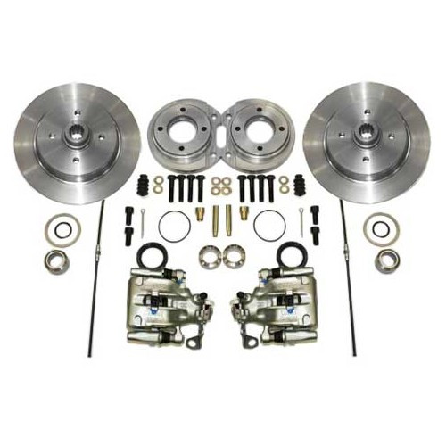  Kit freins arrière à disques KERSCHER 4 x 130 pour Volkswagen Coccinelle à cardans - VH40300 