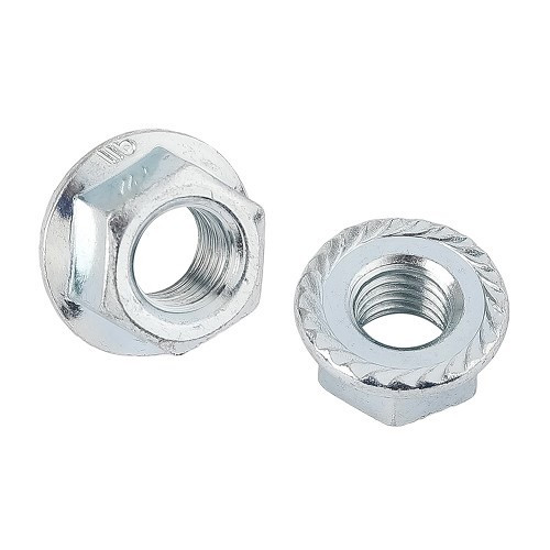  Nozes hexagonais com flange serrilhada DIN 6923 - M12 - VI10064 