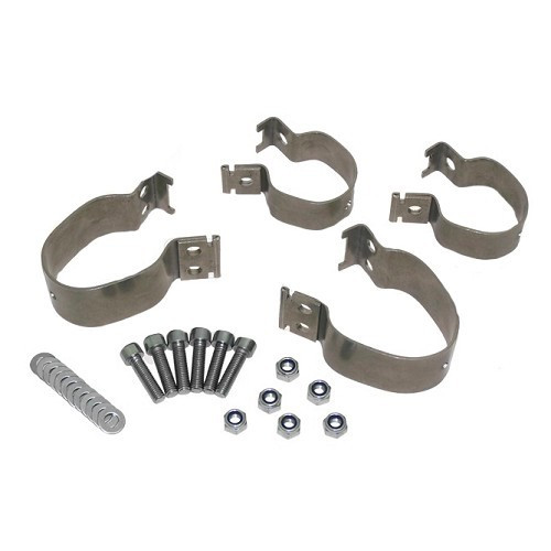  Clip per barre stabilizzatrici anteriori in acciaio inox per Volkswagen Maggiolino (-07/1965) - set da 4 - VJ51126 