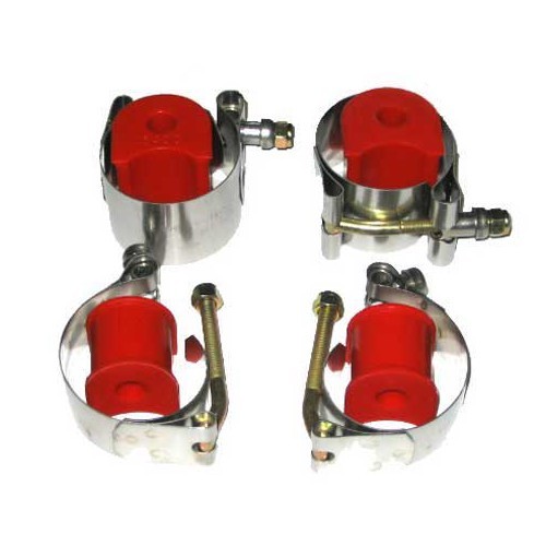  Kit di 4 attacchi inox per barra stabilizzatrice originale per Volkswagen Cox 66-> - VJ512025 