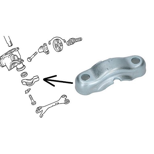  Steering box coupling flange for Volkswagen Beetle 1303 and Karmann-Ghia 66 -> - VJ51435 