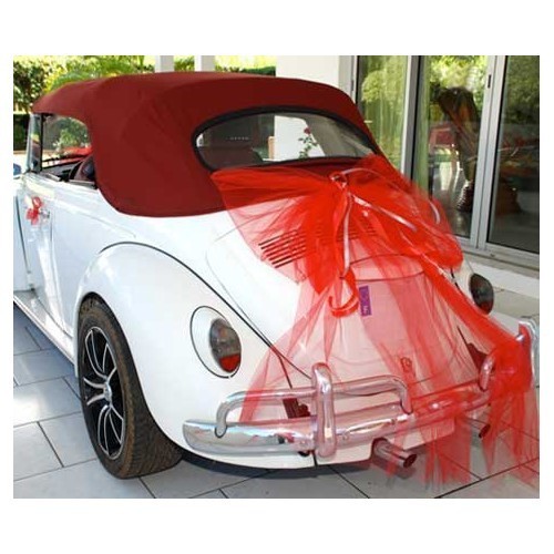 Alpaga Bordeaux-coloured hood for Volkswagen Beetle Cabriolet 67 ->72 - VK00503BO