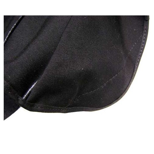  Cubrecapota de tela tipo alpaca negro para Volkswagen escarabajo cabriolet de 65 a 69 - VK00614N 