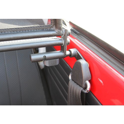 Rede mosquiteira dupla para para-brisas para Volkswagen Beetle Cabriolet 71 -&gt;79, preto - VK00905