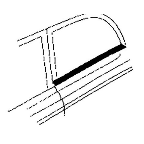 Achterruitwisser voor Volkswagen Kever Cabrio 66-&gt; - 2 stuks - VK11205