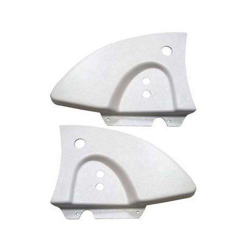 White soft top covers for Volkswagen Beetle Convertible 68 -&gt;80 - 2 pieces