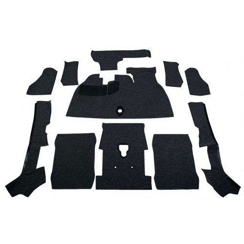  Kit moquette grigia per Maggiolino Cabriolet 73-> - VK26004UG 