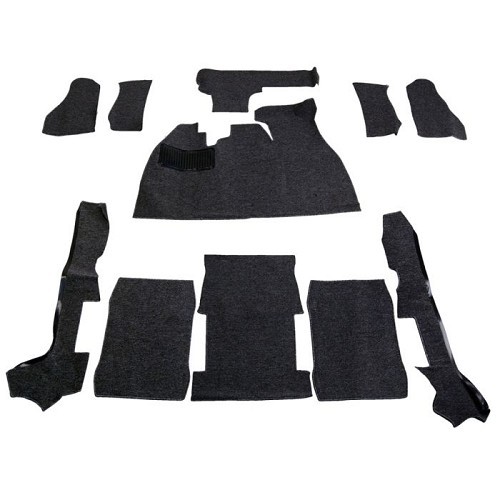  Kit moqueta negra para Volkswagen escarabajo Cabriolet 73-> - VK26004UN 