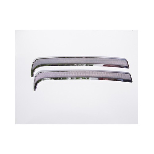 Gepolijste aluminium ventilatieroosters op deuren voor Kever 65-> - VK39100